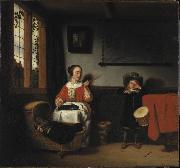 Nicolaes maes The Naughty Drummer oil painting reproduction
